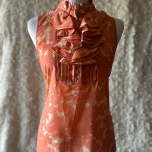 JCrew silk sleeveless shirt.